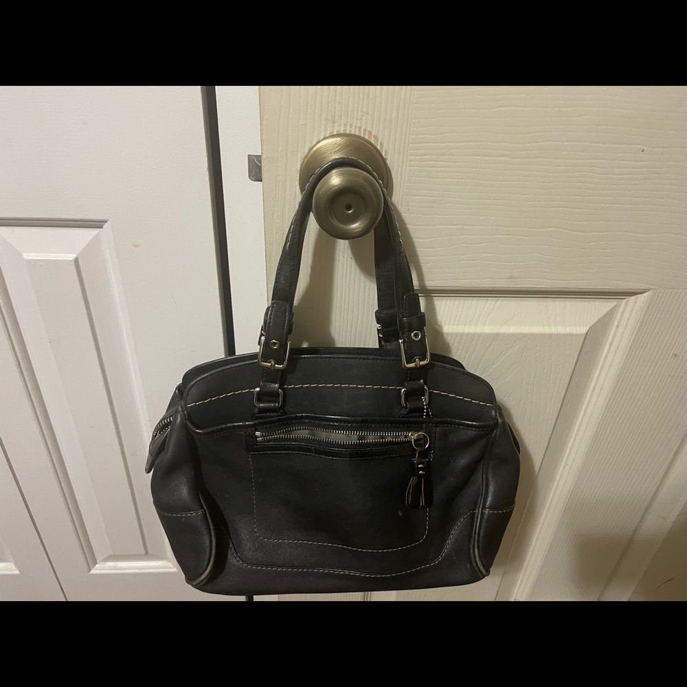 Coach leather satchel style bag